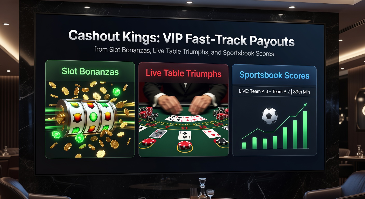 Close-up of a VIP player's mobile screen showing a massive slot jackpot cashout confirmation, flanked by live dealer roulette wheel and sportsbook live odds ticker, emphasizing rapid payout interfaces