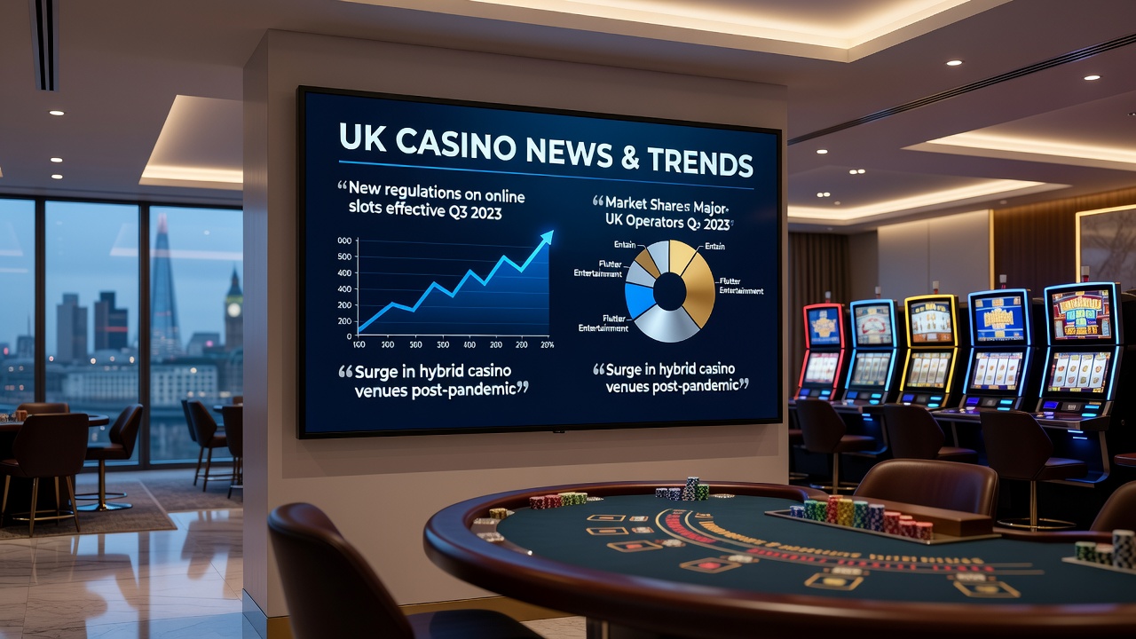 Digital graphic depicting shadowy online casino networks with UK flags and warning signs