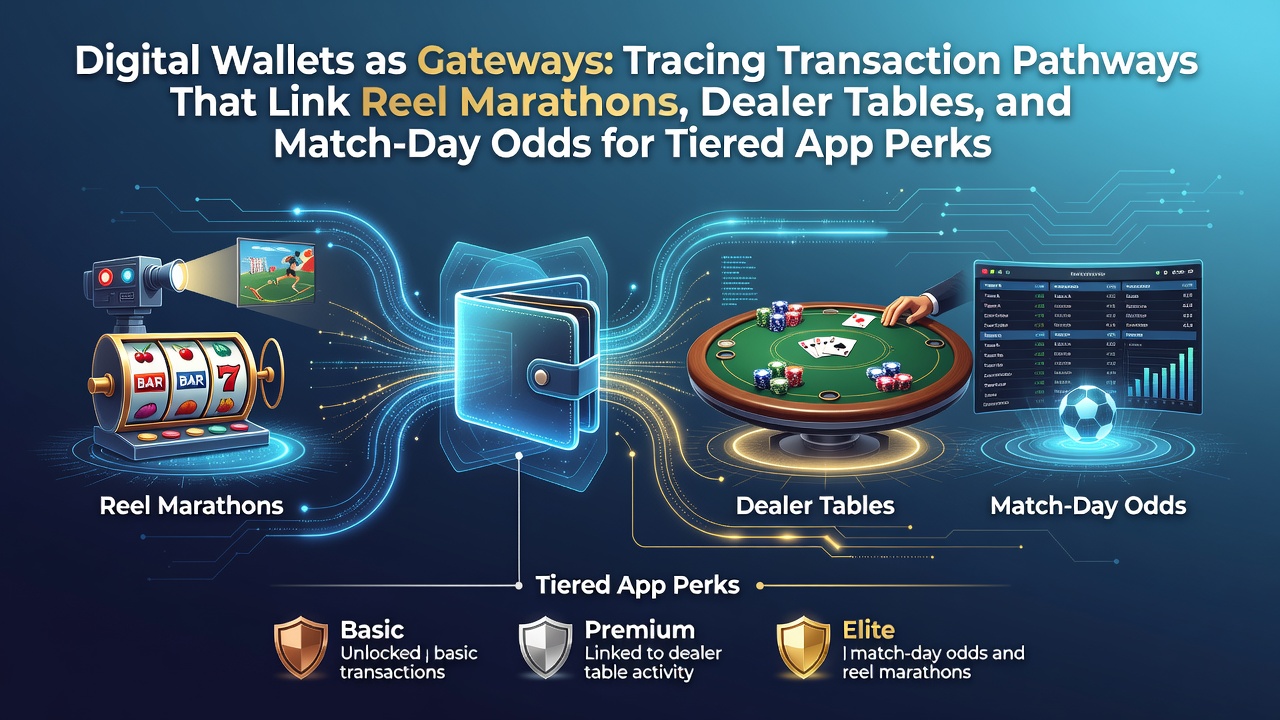 Digital wallet interface showing transaction flows across mobile gaming apps