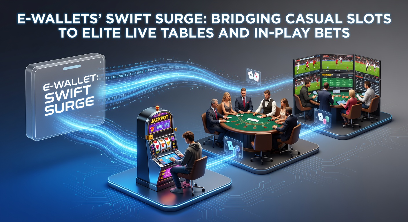 A vibrant digital wallet interface on a mobile screen, showing quick deposit options amid colorful slot reels and live dealer tables in teh background