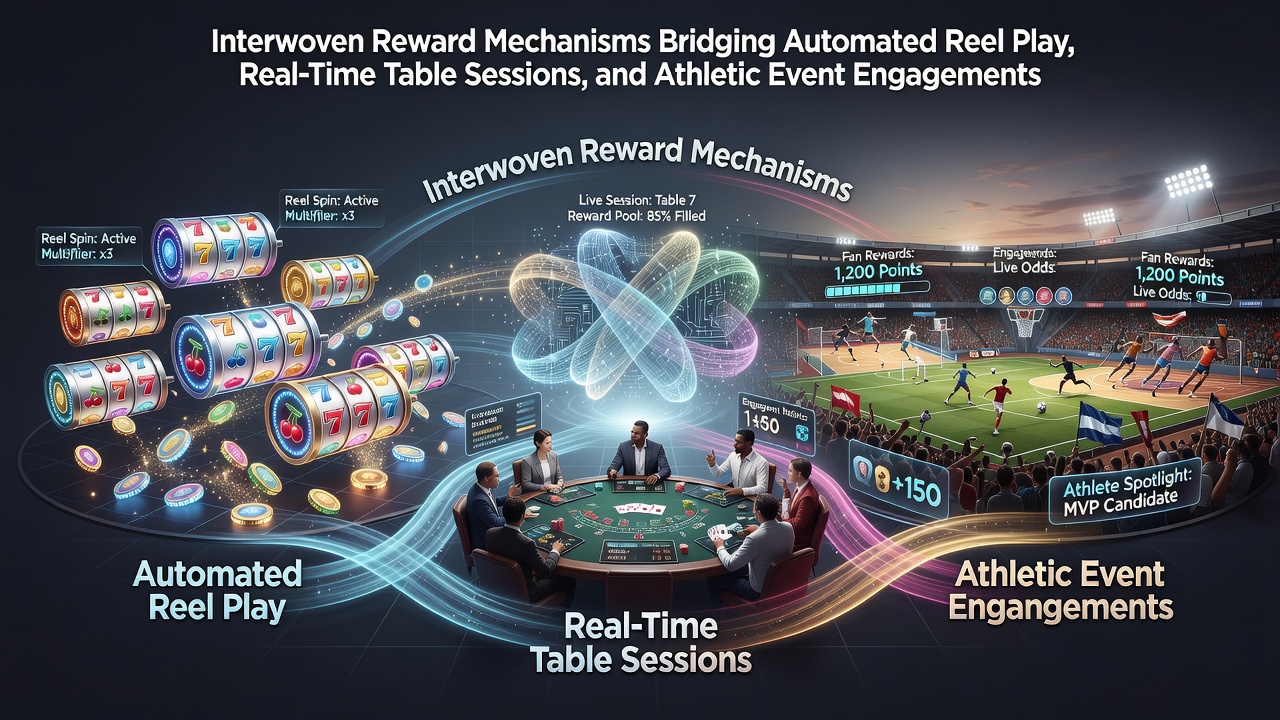 Integrated reward systems connecting slot reels, live casino tables, and sports betting interfaces on mobile devices