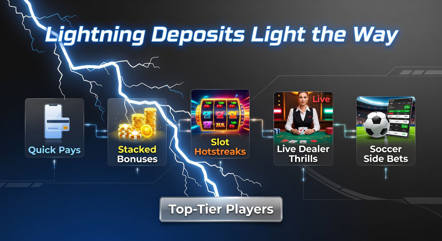 Mobile phone displaying fast deposit confirmation leading to vibrant slot reels and soccer betting odds