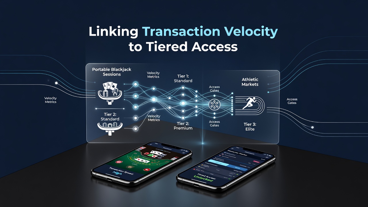 Mobile blackjack interface showing transaction processing and tier progression indicators