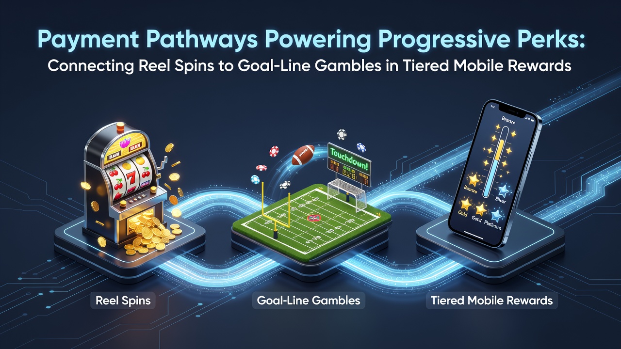 Mobile payment interfaces linking slot reels with sports betting options in tiered reward programs