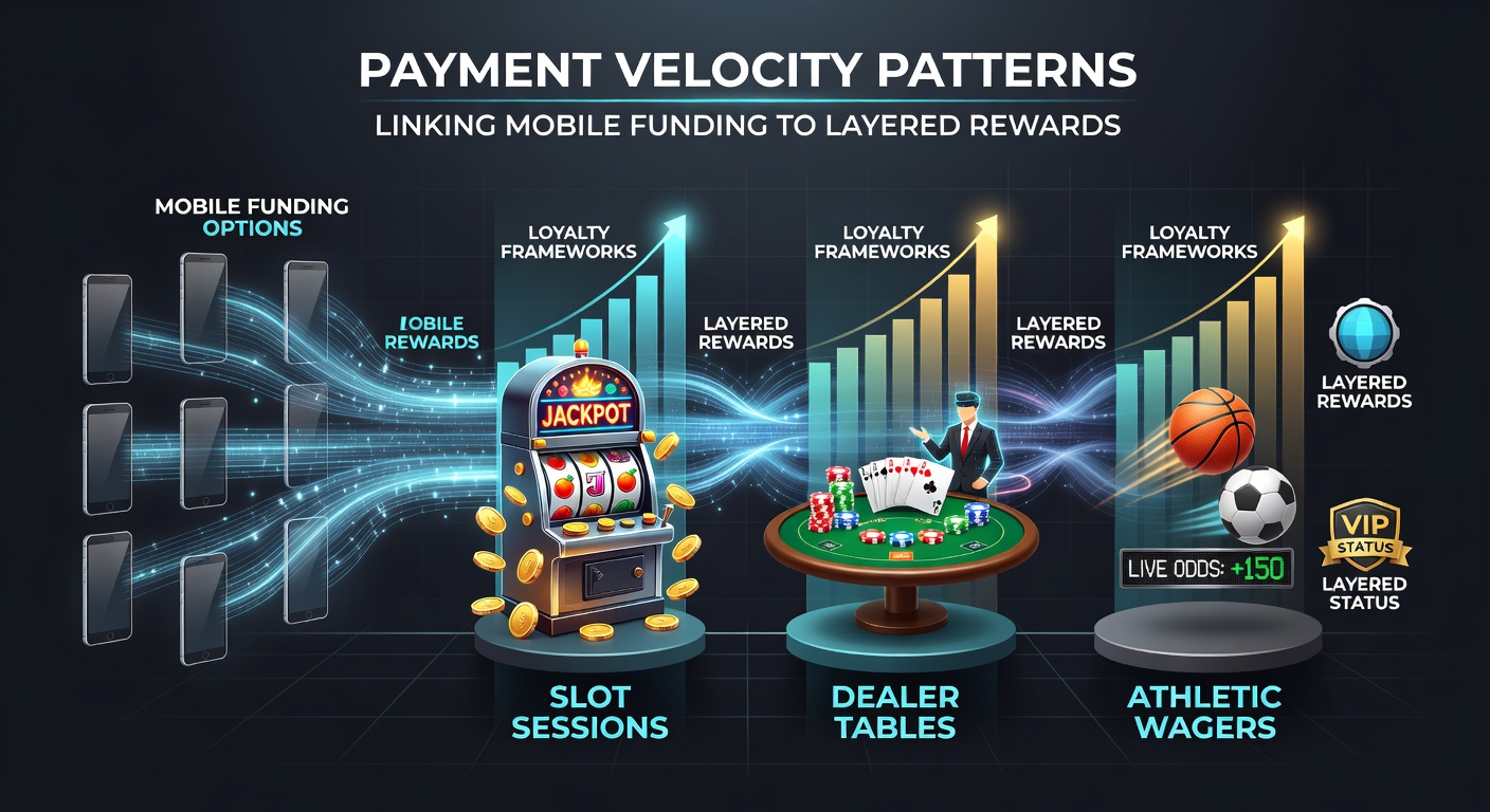Mobile payment interface showing transaction speed metrics linked to casino loyalty tiers and reward layers
