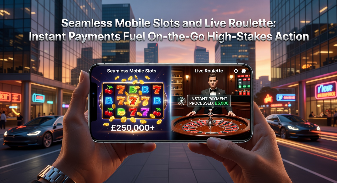 Live roulette wheel spinning on a mobile device screen with a dealer visible and instant deposit notification popping up, highlighting real-time high-stakes mobile access