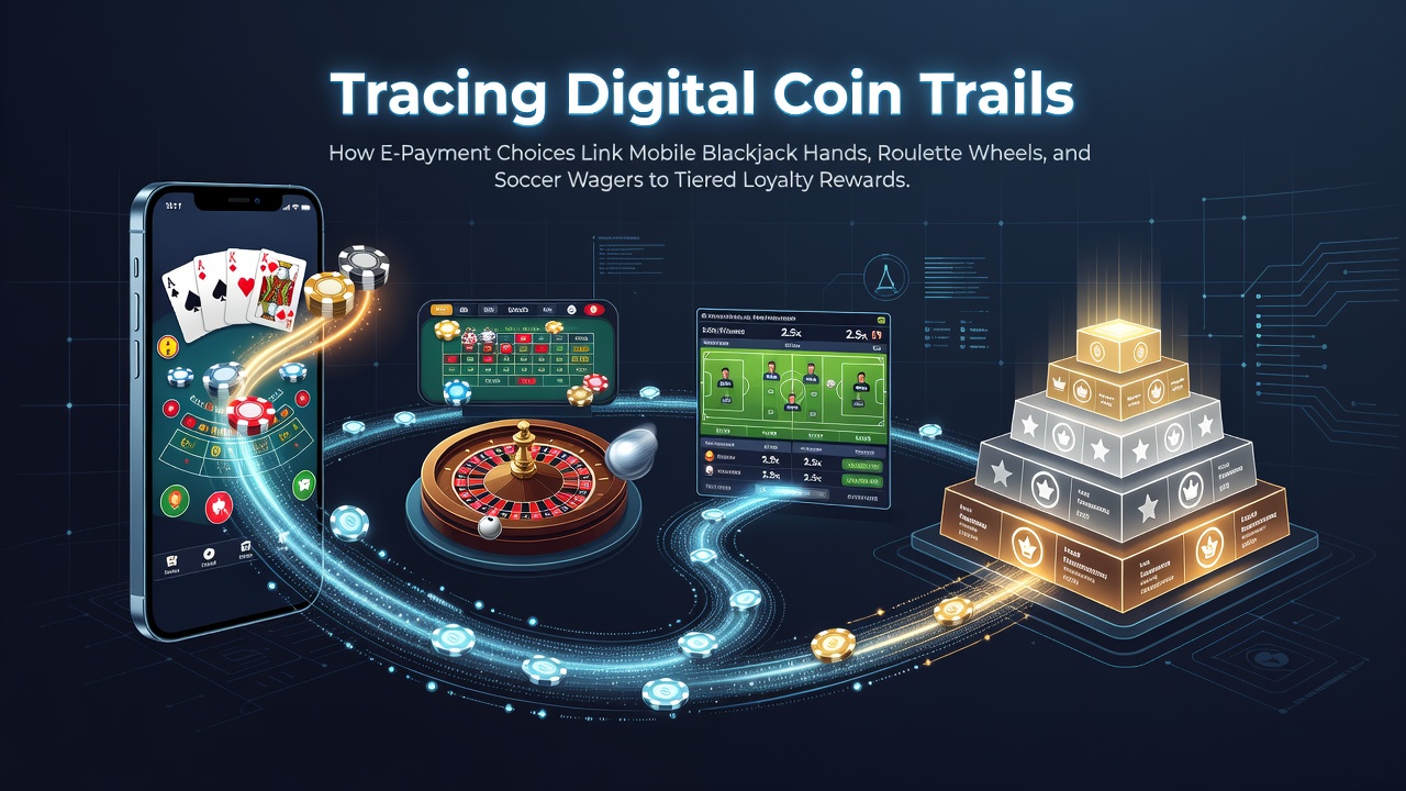 Digital payment flows linking mobile blackjack, roulette and soccer wagers to loyalty tiers