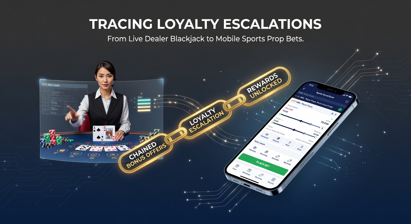 Diagram showing progression from live dealer blackjack bonuses to mobile sports prop bets