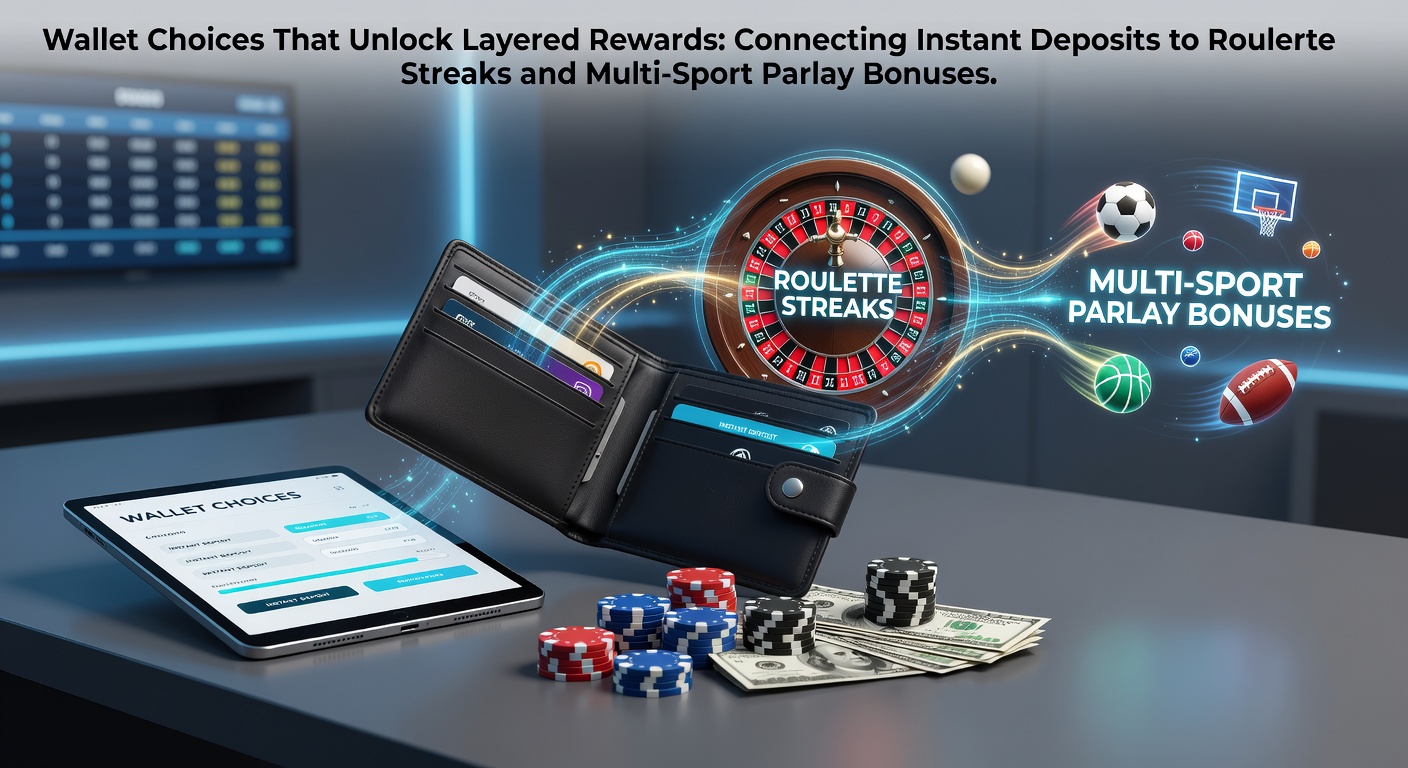 Digital wallet interface showing instant deposit options linked to gaming reward tiers